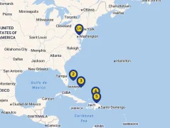 Mapa plavby