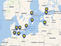 Mapa plavby