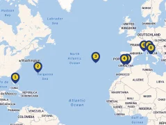 Mapa plavby