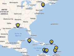 Mapa plavby