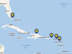 Mapa plavby