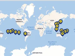 Mapa plavby