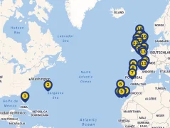 Mapa plavby