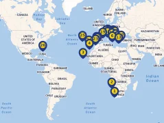 Mapa plavby
