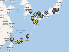 Mapa plavby